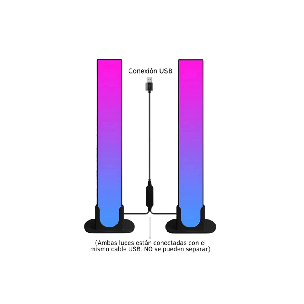 Lámparas LED Barra RGB 5050 Audiorítmicas