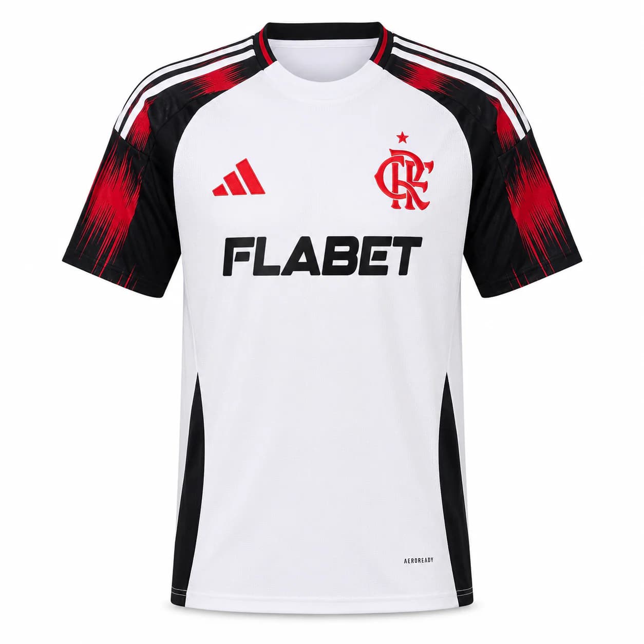 Camiseta Flamengo suplente blanca